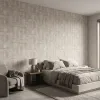 Warm Grey Abstract Textured Geometric Wallpaper