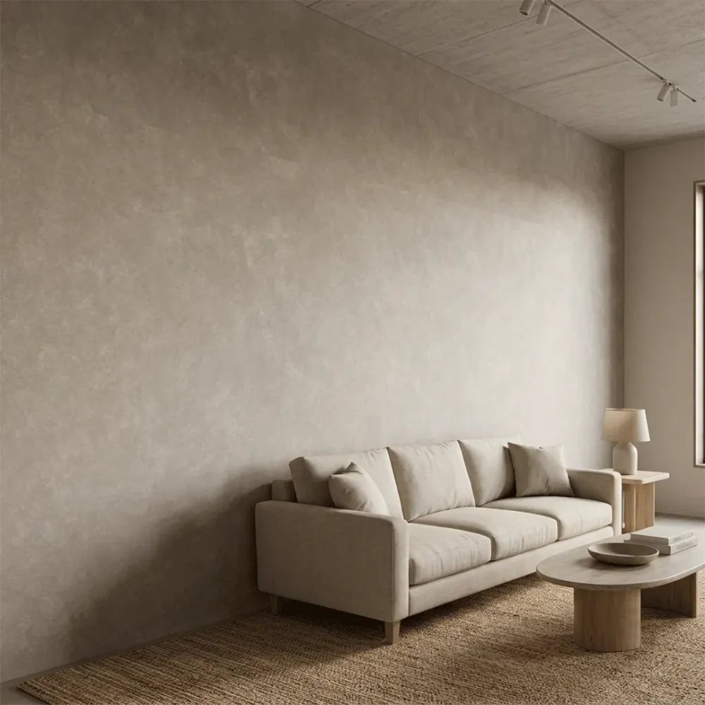 Warm Grey Concrete Texture Plain Wallpaper