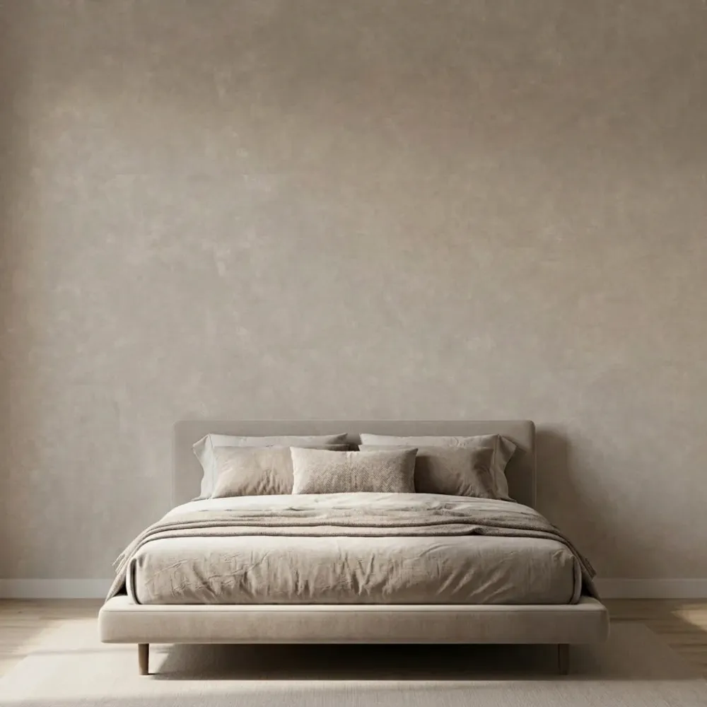 Warm Grey Concrete Texture Plain Wallpaper