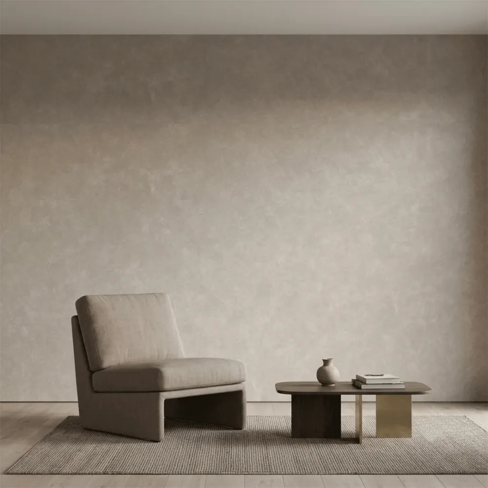 Warm Grey Concrete Texture Plain Wallpaper