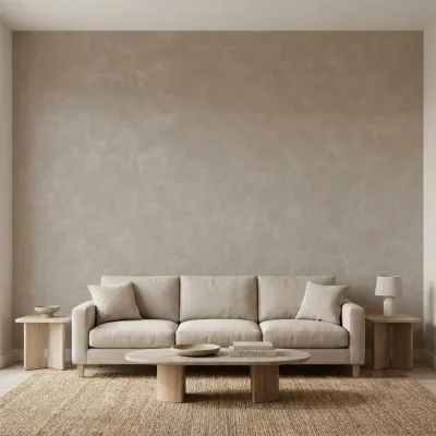 Warm Grey Concrete Texture Plain Wallpaper