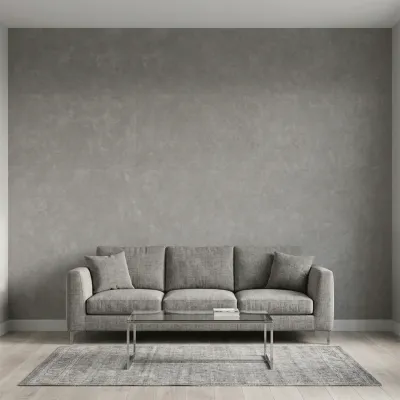 Elegant Grey Concrete Texture Plain Wallpaper