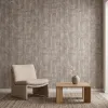 Taupe Grey Abstract Architectural Textured Wallpaper