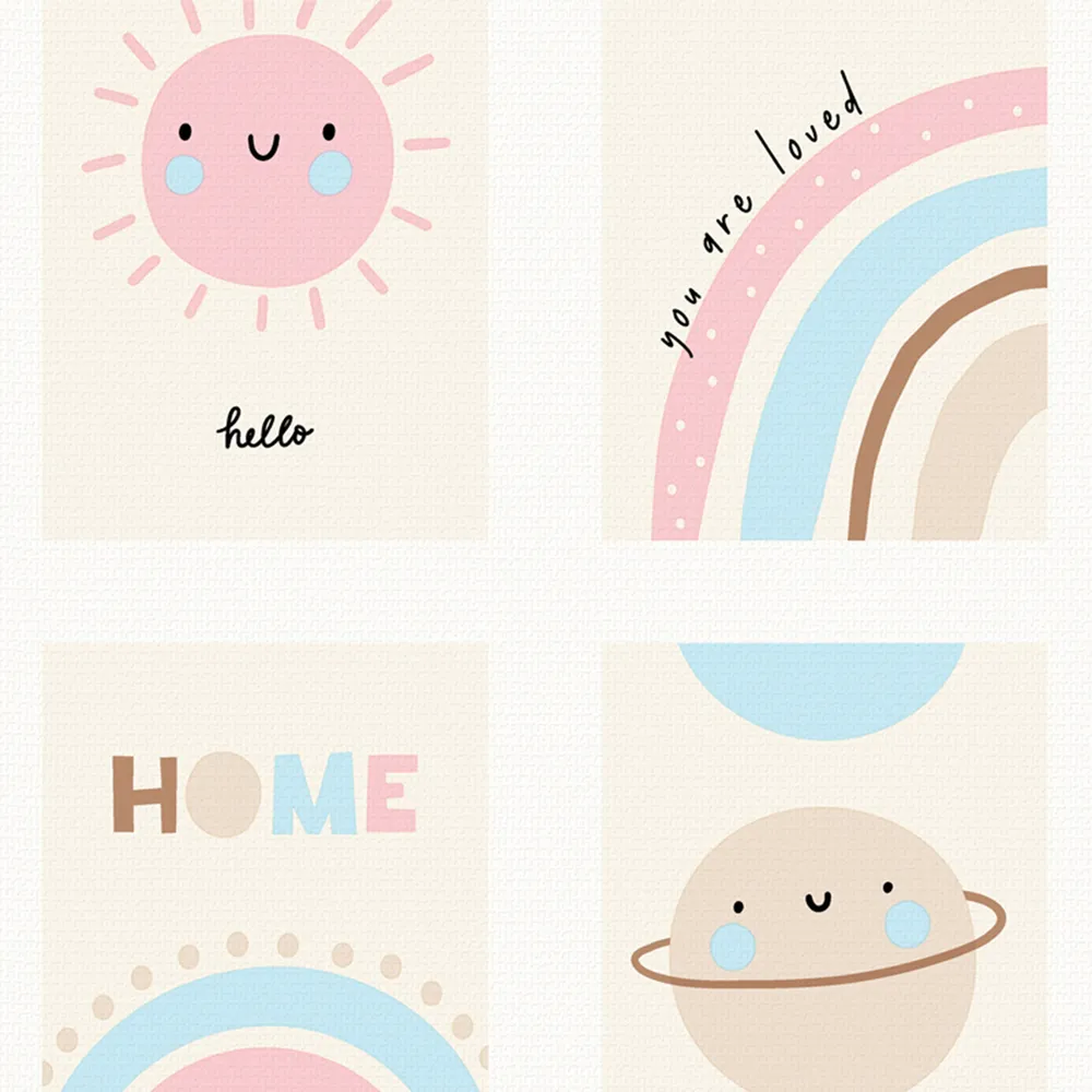 WallMantra Premium Dreamy Days Kids Wallpaper - Yellow